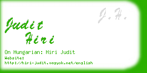 judit hiri business card